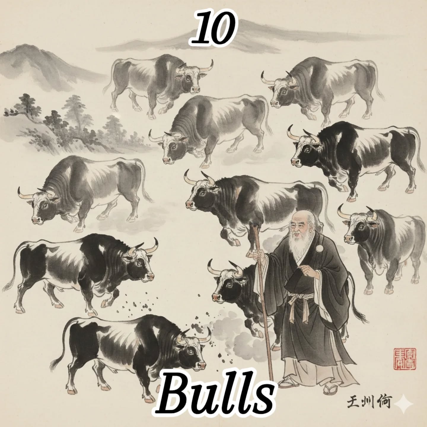 Poems by KuÃ²Än ShÄ«yuÇn
Paintings by TenshÅ ShÅ«bun

#poetry #poetrycommunity #buddhism #zen #spirituality #awakening #enlightenment #unity