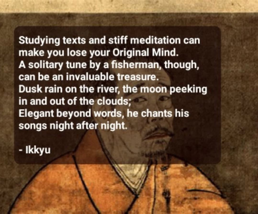Some wonderful poems by zen monk Ikkyu.

#poetry #zen #spirituality