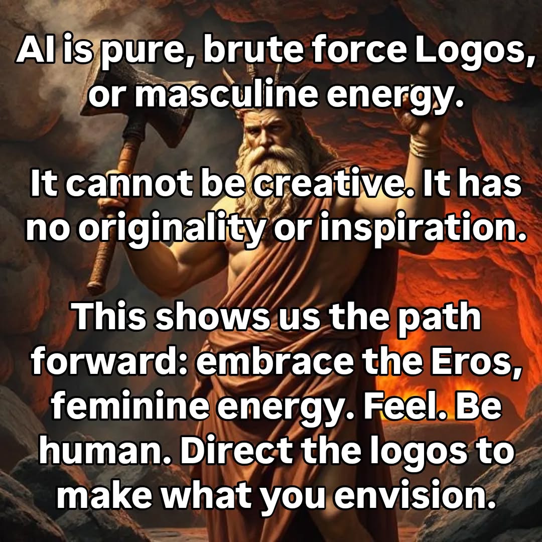 #ai #aiart #logos #Eros #divinemasculine #divinefeminine #spirituality
