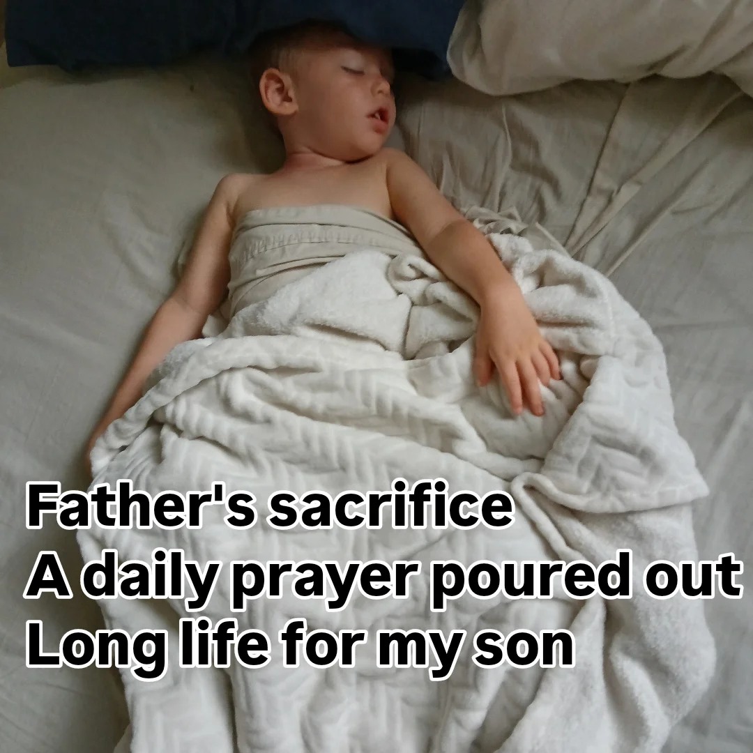 Every day we spend our precious lifespan and energy. It is my joy and pride to spend it to lift up my family. To do so is a loving prayer.

#fatherson #fatherandson #spirituality #sacrifice