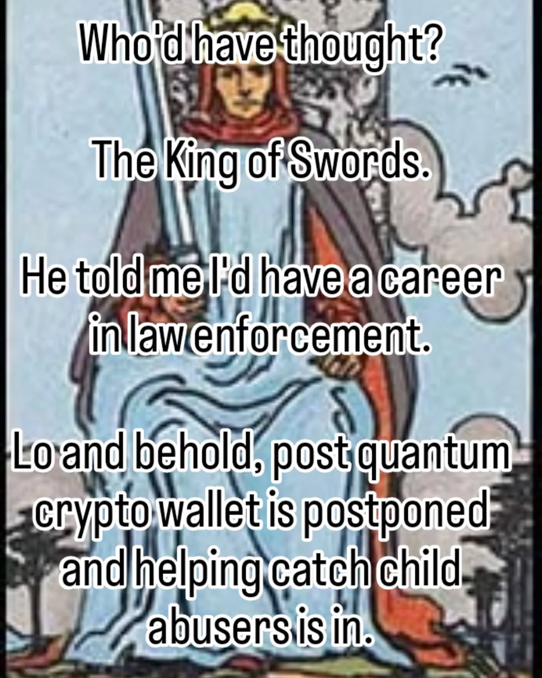 #faith #kingofswords #Tarot #lawenforcment #cybercrime