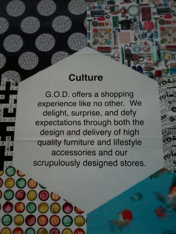 God offers a shopping experience like no other.
