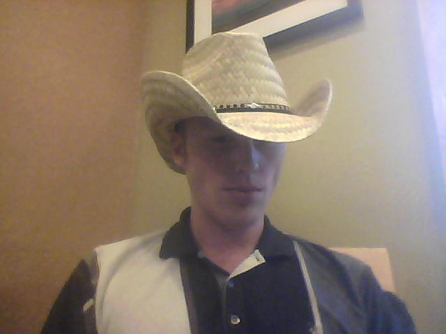 I has an $8 cowboy hat.