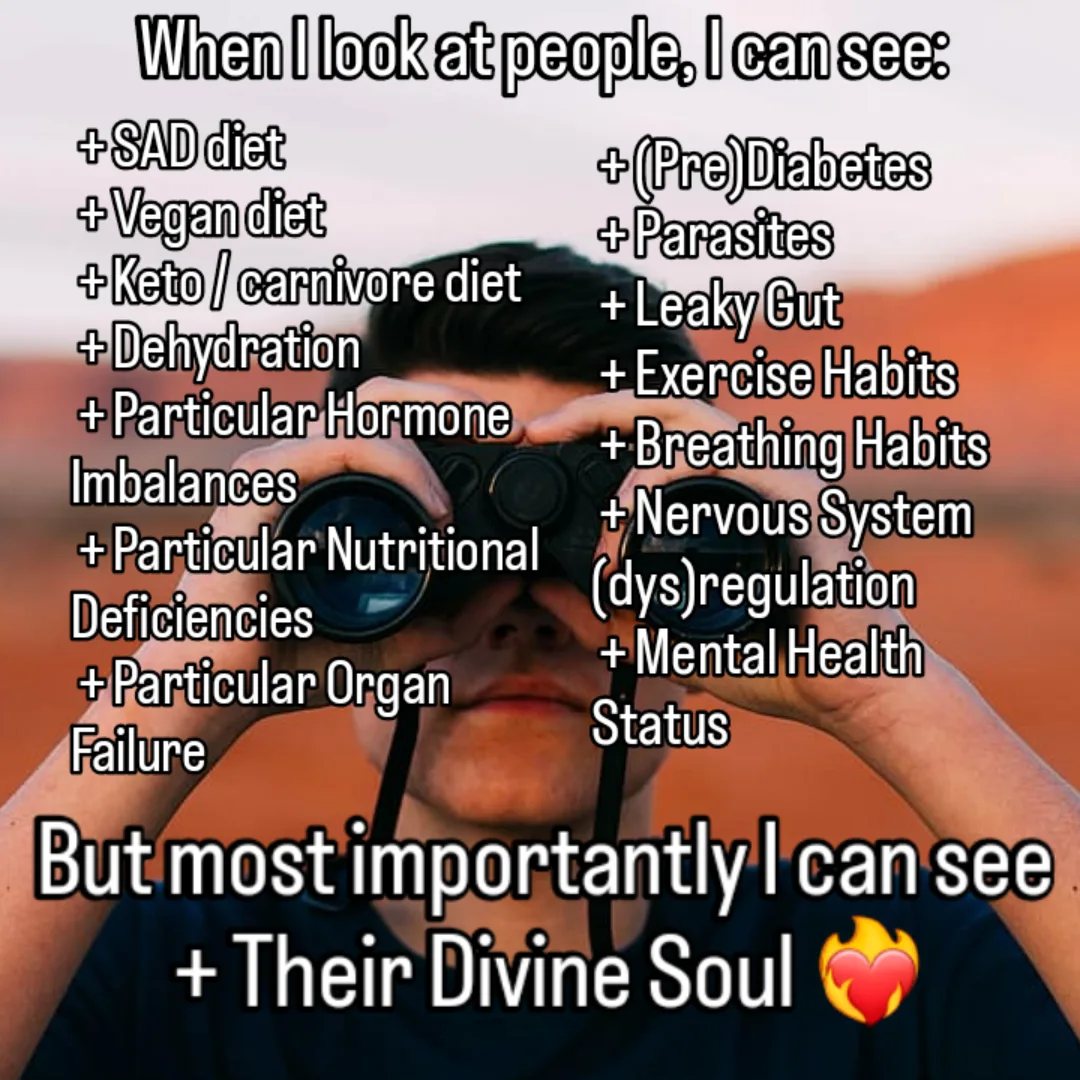 In my holistic health journey, I've learned to recognize many different symptoms on myself and other people. I see people walk down the street with their lifestyles written all over them.

I don't judge people, though I often wish I could help. The most important thing I see in each of them is that they're a human, touched by the divine spark. They are all deserving of love, and healing, if only they can find the way. ð

#peoplewatching #holistichealth #diagnosis #observation #guthealth #skinhealth #diet #exercise #mentalhealth #hormonebalance