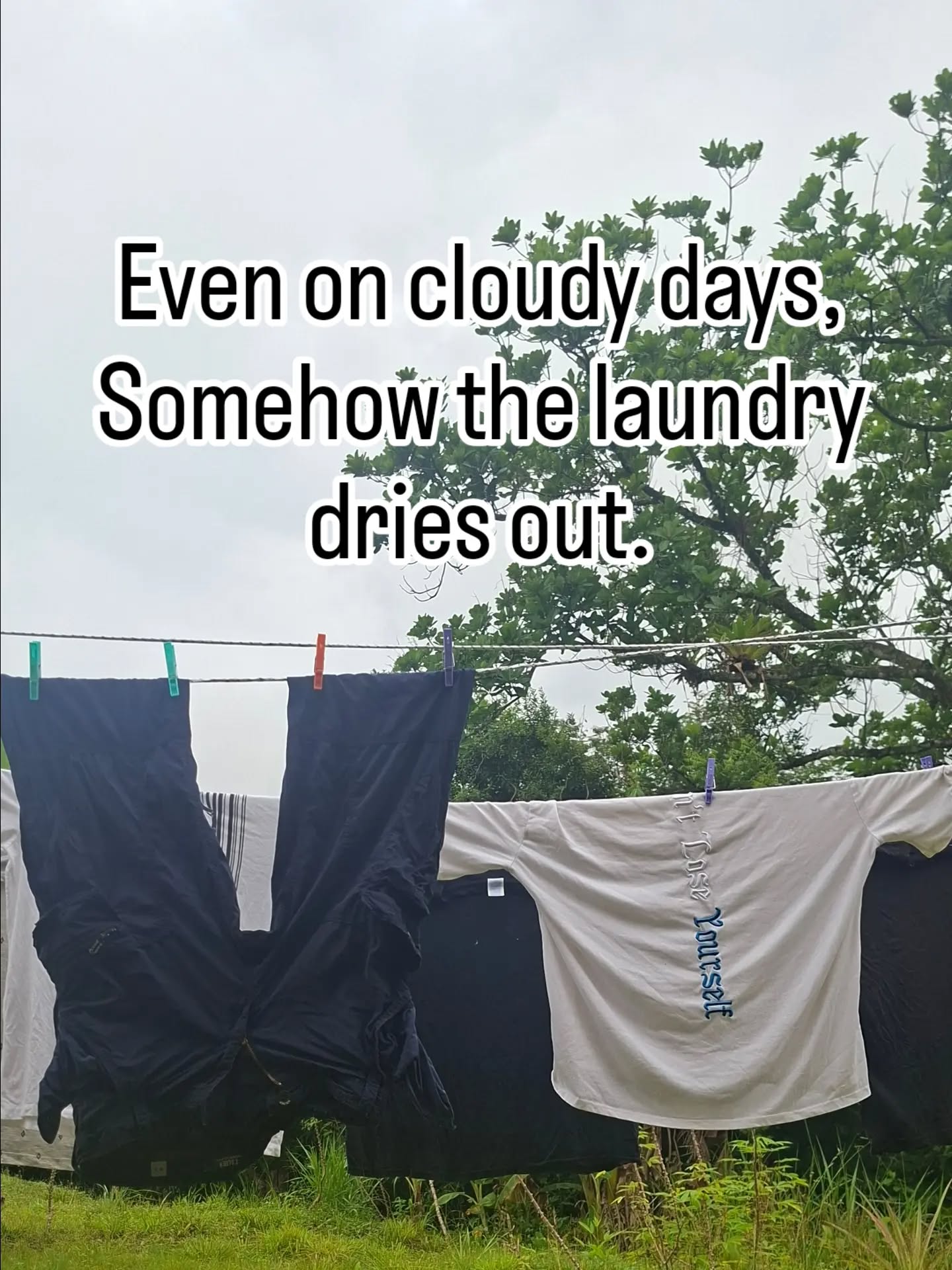 This isn't just about laundry. No more waiting. No more excuses. Look alive. Be alive.