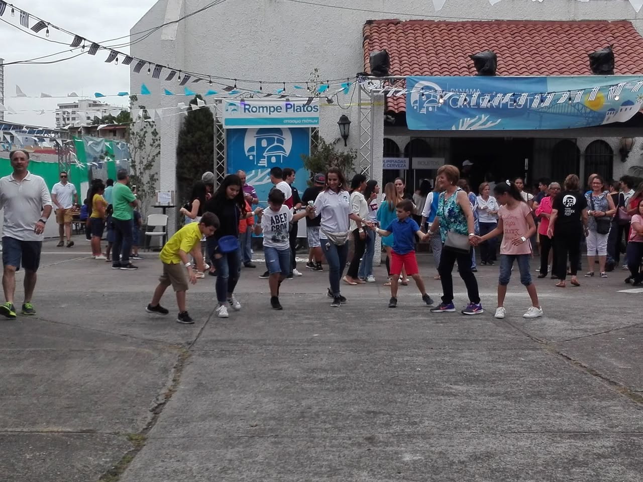 Panama Greek fest! Break plates. Dance.