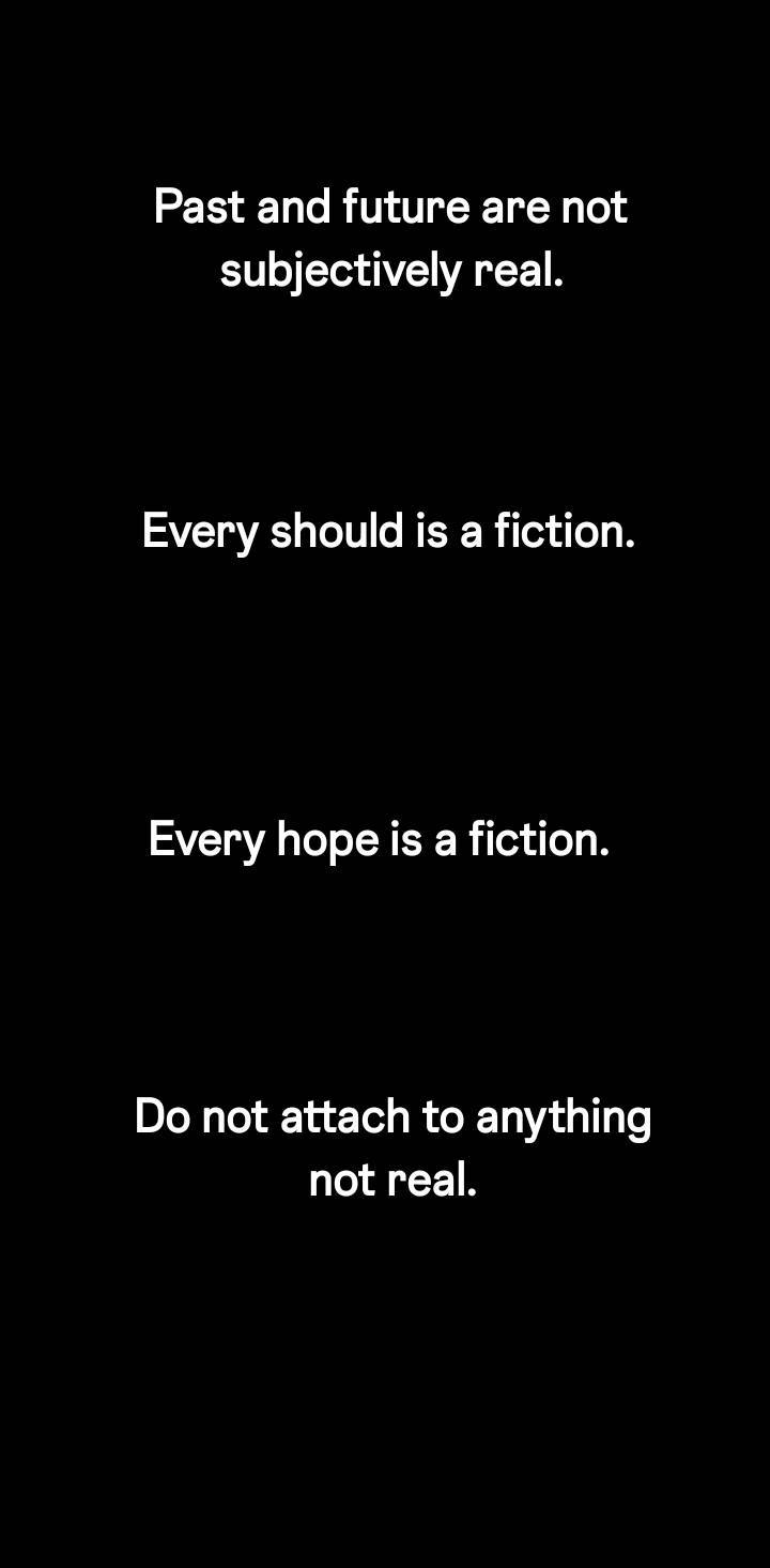 Past and future are not subjectively real.