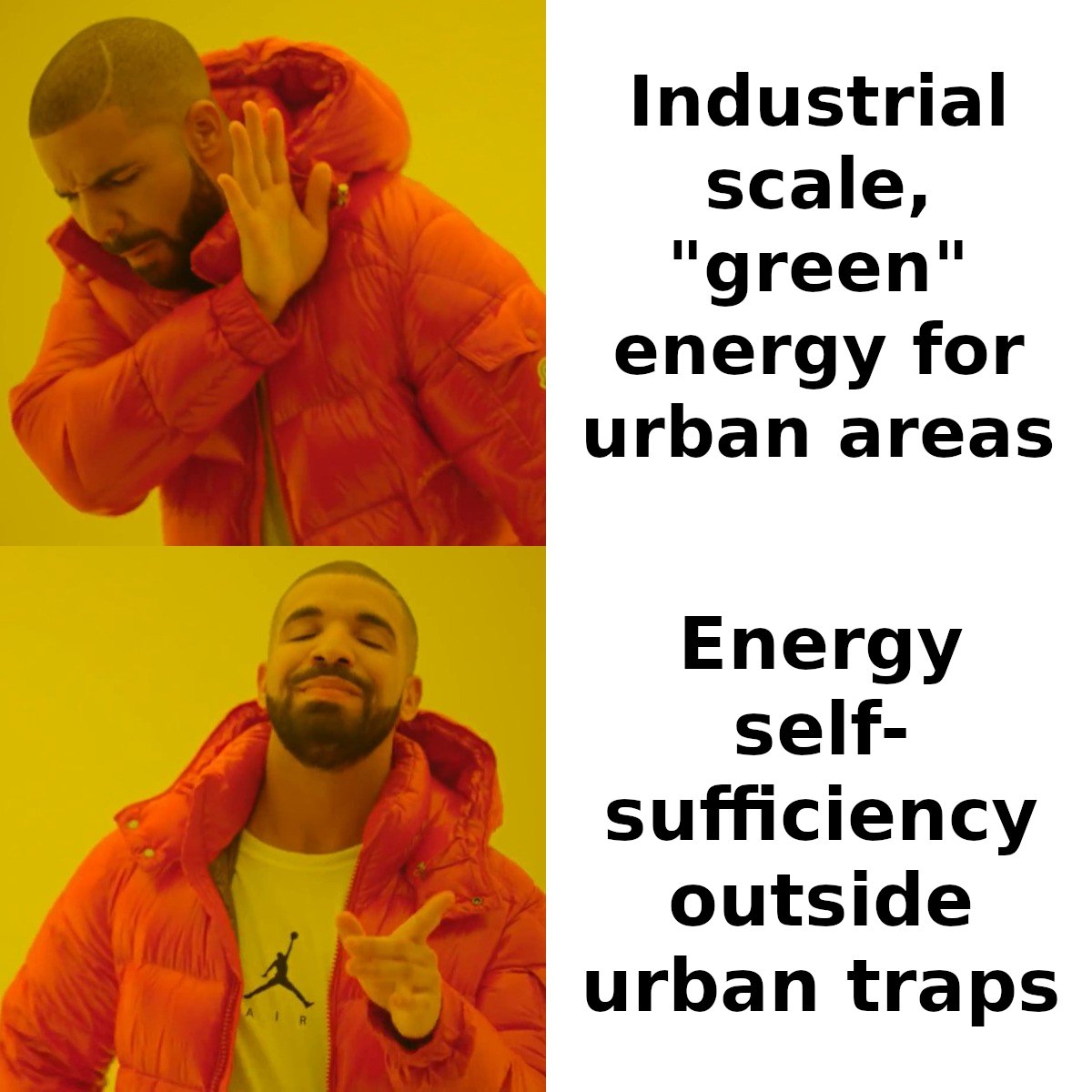 Solar, wind, and hydro are silly as industrial scale solutions to ship and store for large urban populations. Their real potential is in home and village scale installations, to enable people to move out of urban economic traps.