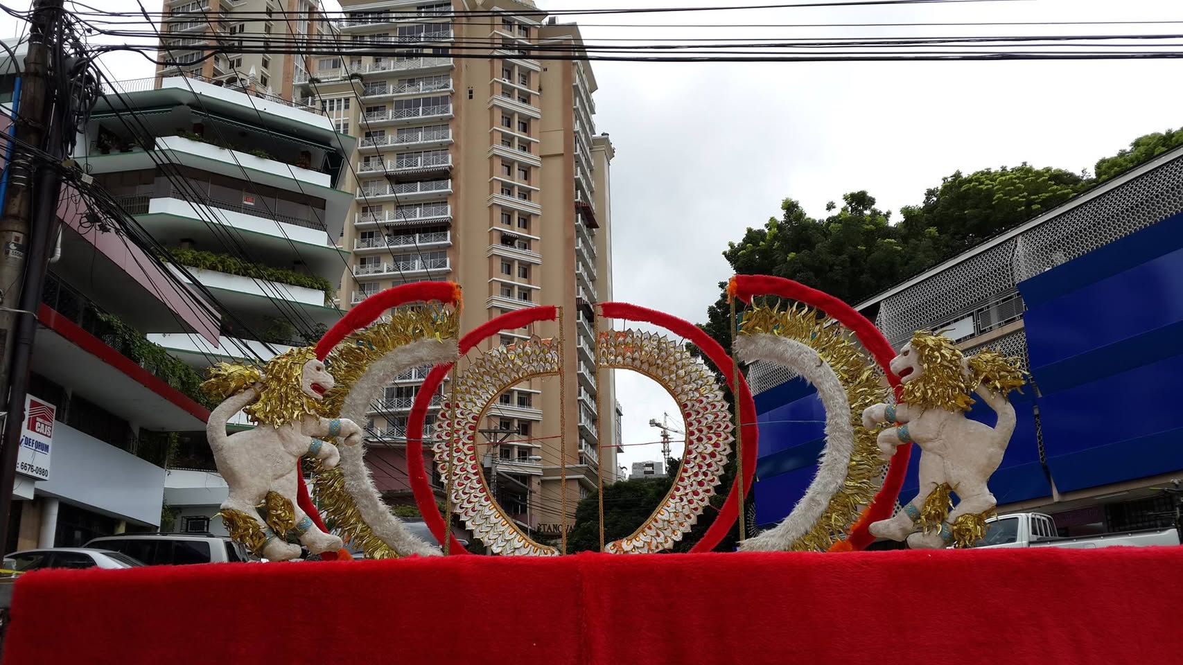 We thought this was for some sort of Chinese festival, but it turns out it is for the gay pride parade later today. :)