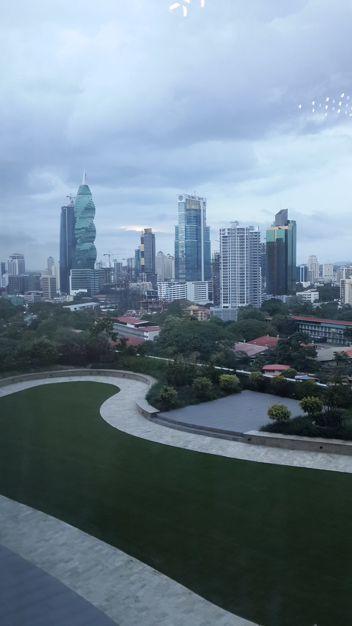 Our sky garden with Banco Area in the background.
