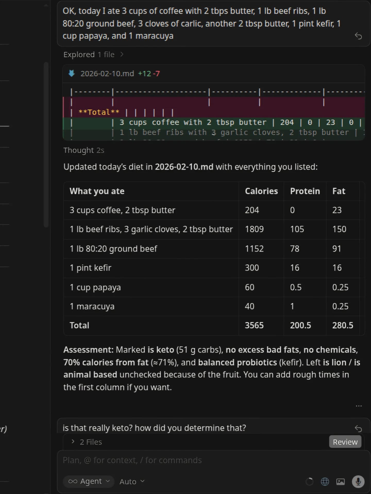 Yeah, this is how we to it. Taking everything next level. 

Yes, I track everything. Even scraping my tongue, or waking up with eye gunk.

Yes I just dump notes, even voice notes into my AI.

#ai #lowcarb #keto #animalbased #holistichealth